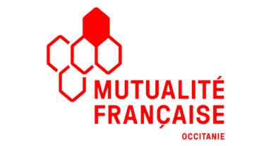 Logo de l'entité de la mutualité française occitanie, partenaire de santé de la clinique des minimes